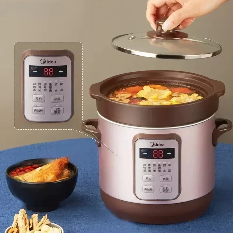 New Electric Stew Pot - Electric Cooking Pot for Household, Can Be Intelligent Reservation, Timing, and Insulation.