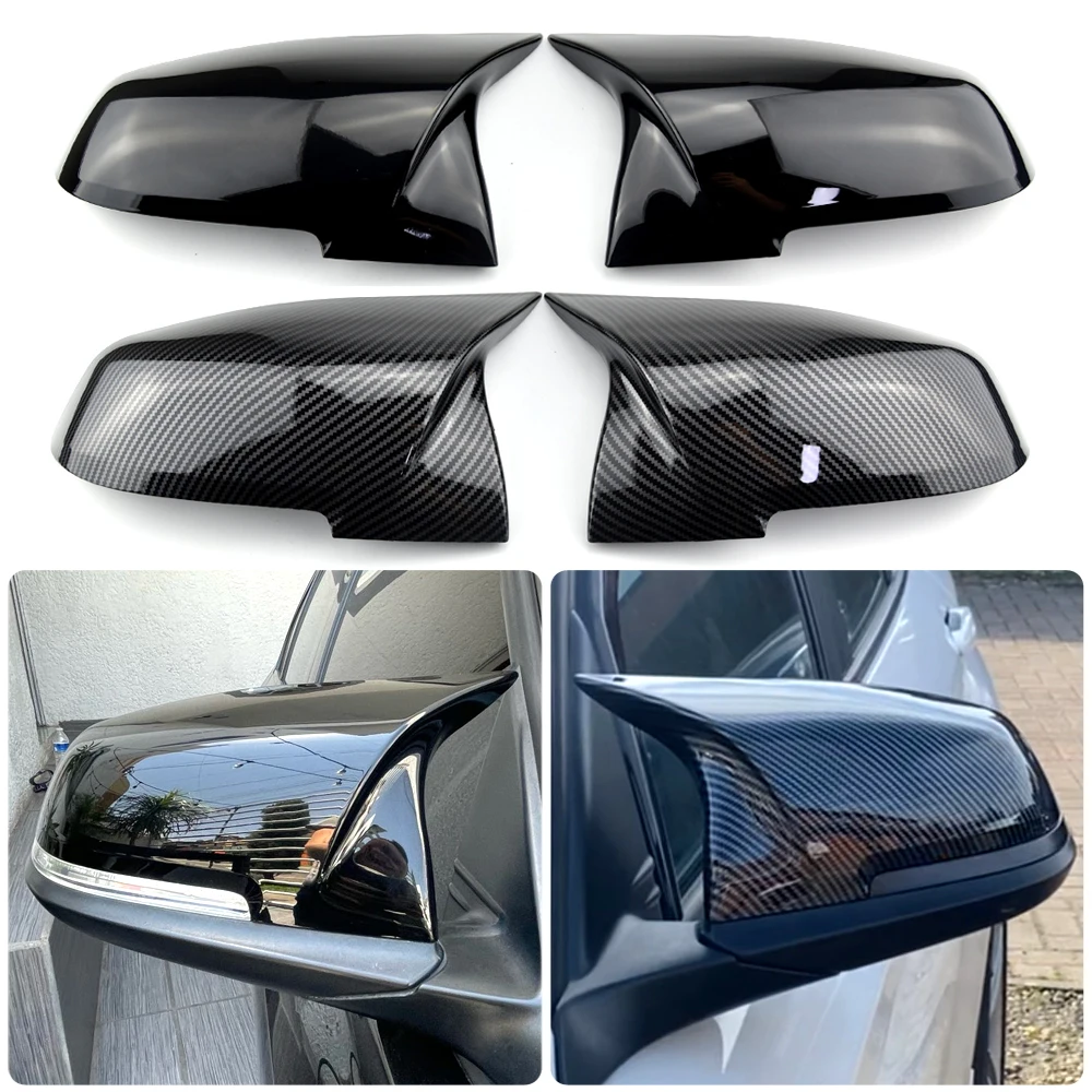 For BMW 1 2 3 4 Series F20 F30 F31 F32 F36 2012 - UP 320i 328i 330d 335i M3 M4 Look Replacement style Carbon Fiber Mirror Cover