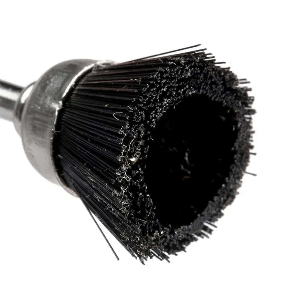 

Набор полировальных кругов с оправкой 3 мм, жесткая абразивная нейлоновая чашечная щетка, идеально подходящая для удаления ржавчины и полировки металла (5 шт.)
