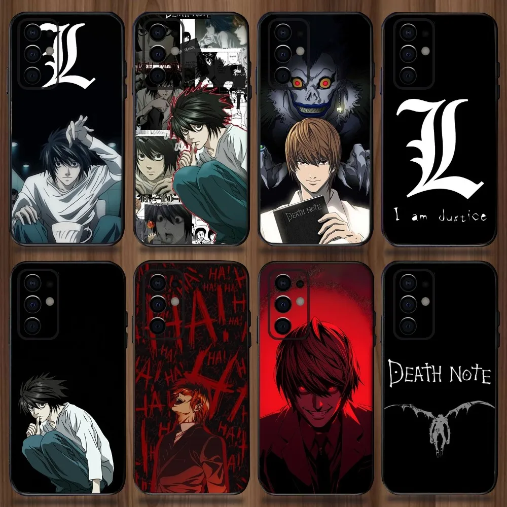 Death Note Anime Telefoon Case Voor Samsung Galaxy A13,A21s,A22,A31,A32,A52,A53,A71,A80,A91 Zachte Zwarte Cover