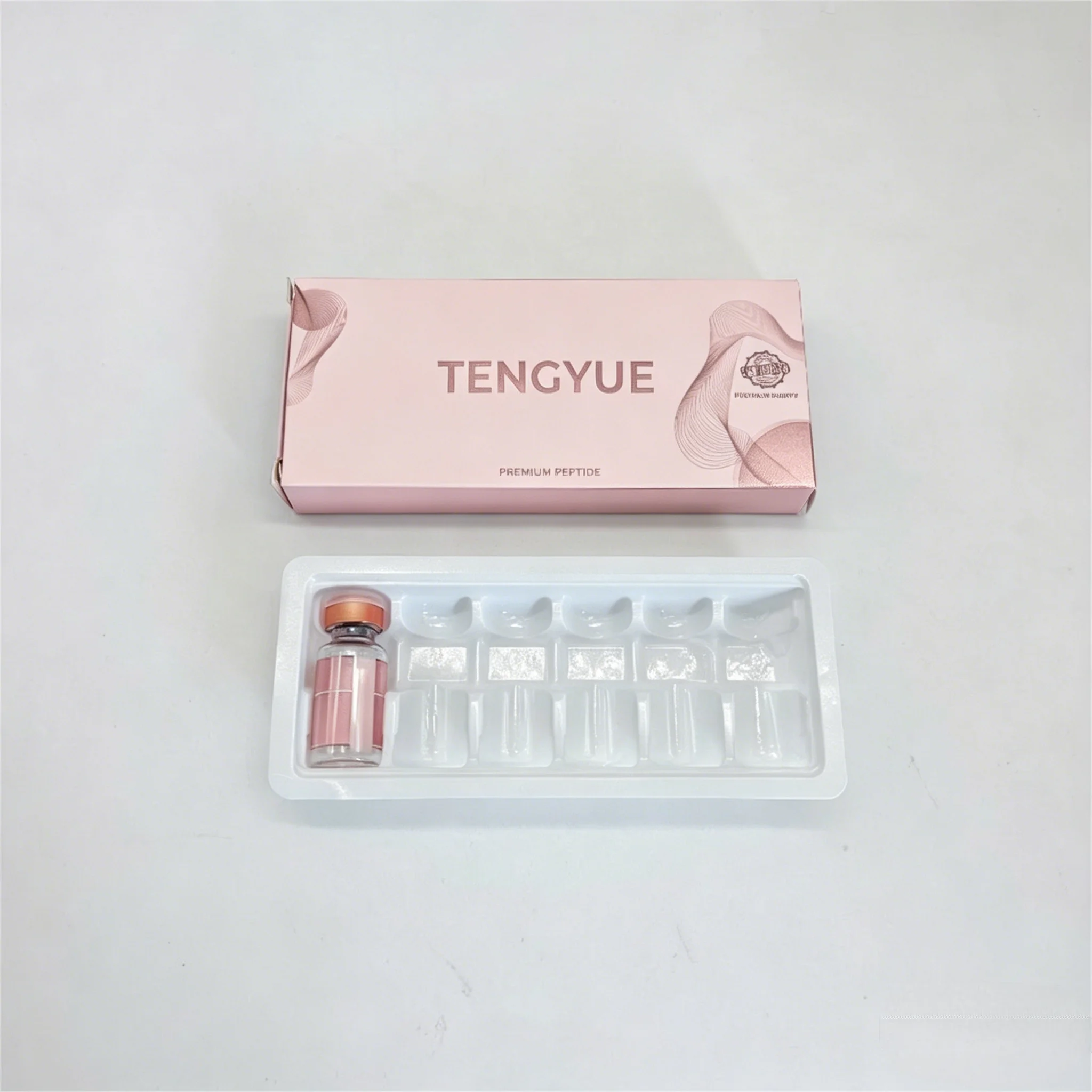 

HD Waterproof Vinyl Stickers Custom Packaging Boxes Fit 3ml 10ml Peptide Bottles for Beauty Fitness Use