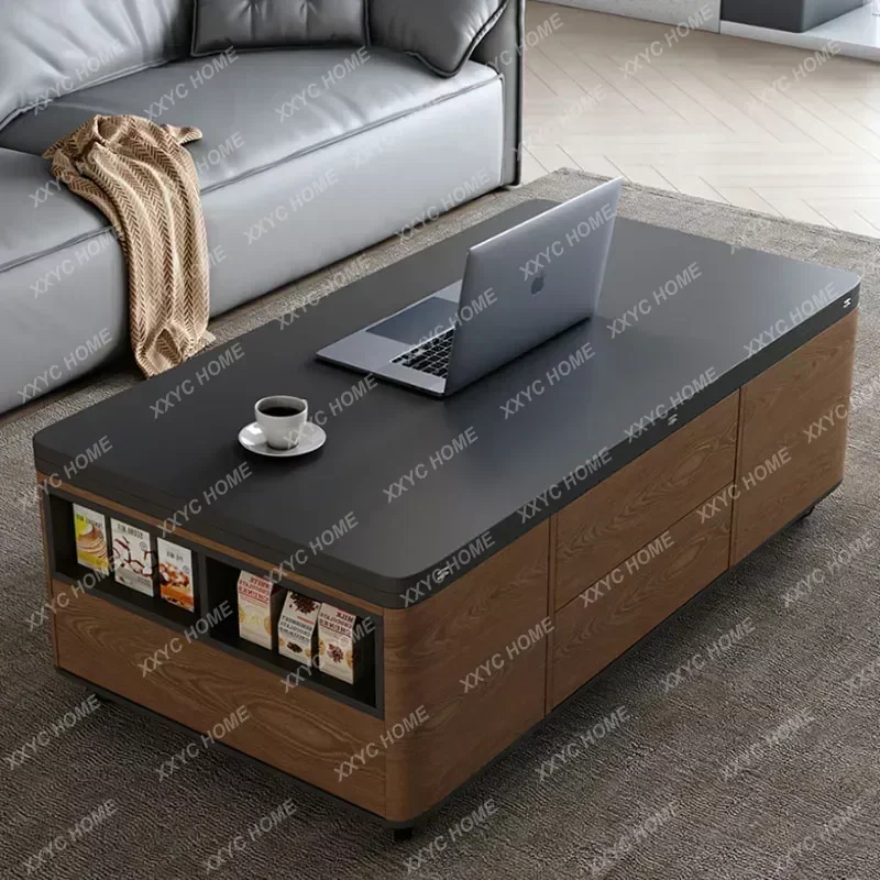 Storage Nordic Coffee Table Trau Lift Up Organizer Mesa Lateral Small Coffe Table Modern Minimalist Couchtisch Home Furniture