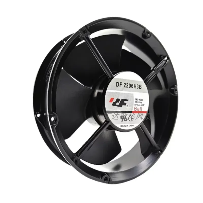 For New DF 2206H3B 380V 0.15A 22060 22CM Full Round Aluminum Frame Ball Large Air Volume Fan