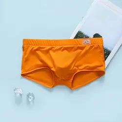 Men's Swim Trunks Youth Sexy Low Waist Bulge Pouch Quick Drying Stretchy Sportswear Beach Board Shorts Comfy Hot Spring Swimwear