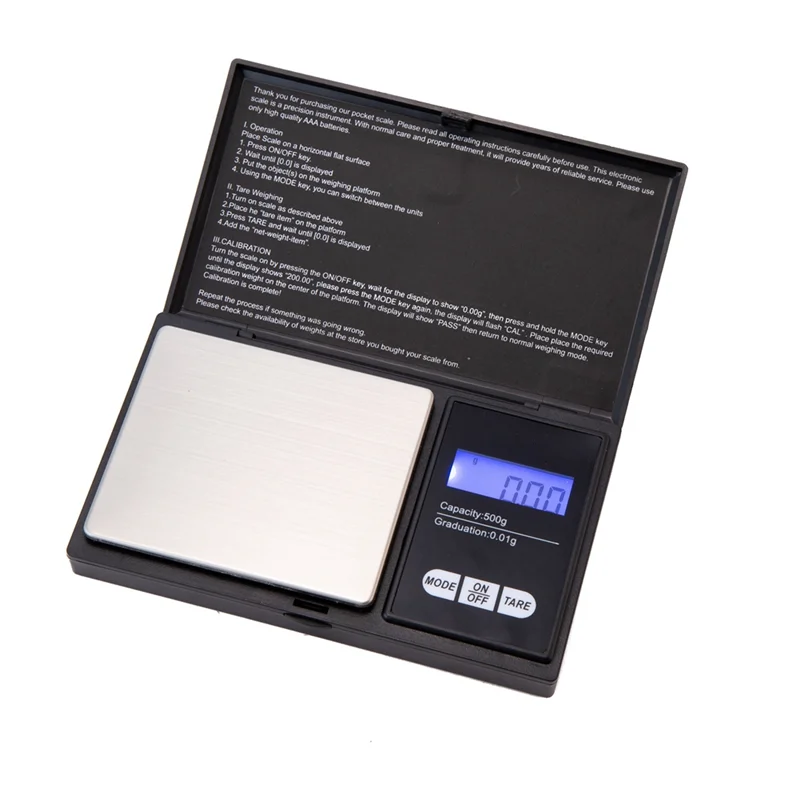 Báscula digital de bolsillo Mini báscula electrónica báscula electrónica báscula de mesa Kitchen-AT64