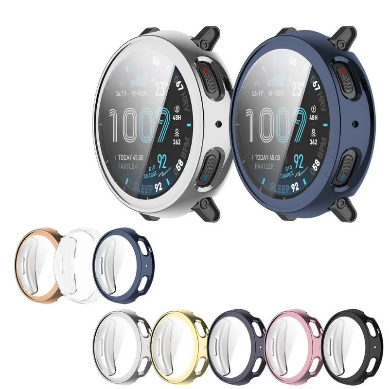 

Чехол из ТПУ для Huami Amazfit Active Max, мягкий, блестящий, тонкий, с полным покрытием.