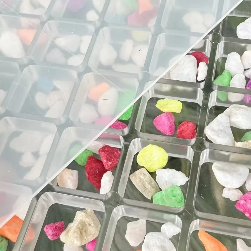 36 Grids Seashell Display Box Acrylic Magnetic Seashell Display Case Organizer Box Stackable Small Craft Compartment Boxd