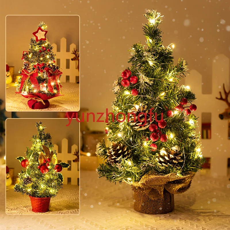 Small Christmas tree is suitable for household mini desktop 2024 new Christmas tree