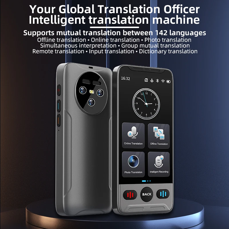 

Offline translator with multi-language voice simultaneous translation recording and text translation machine Intelligent online