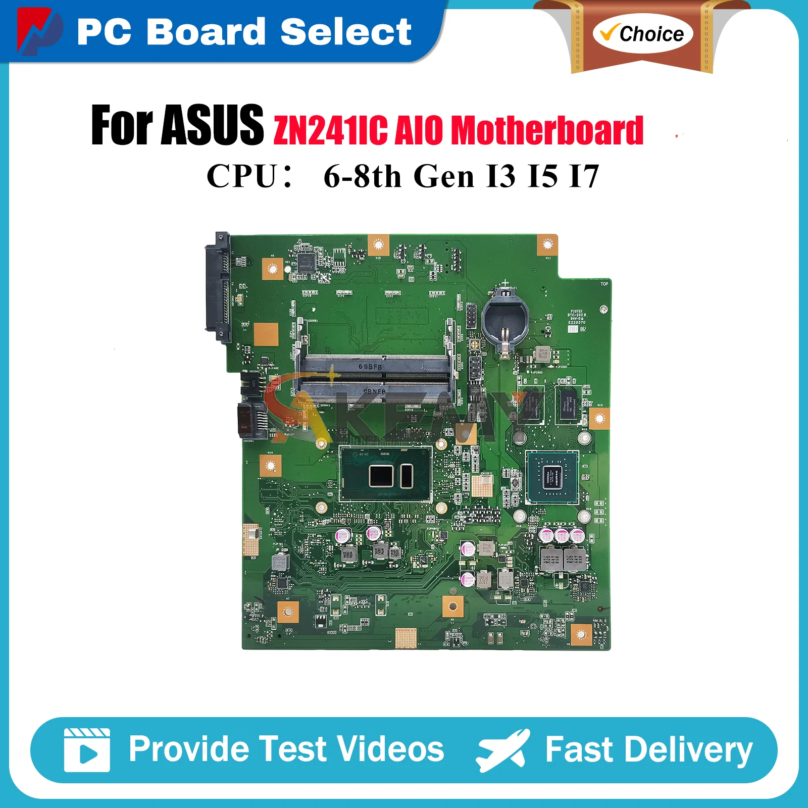 

ZN241IC Motherboard For ASUS Zen AIO ZN241I ZN241IC Mainboard With I3 I5 I7 CPU 100% tests OK fast shipping stk