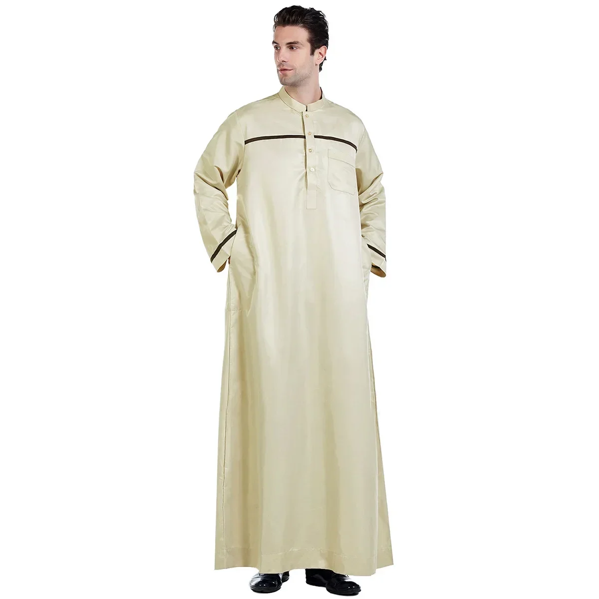 Abaya Men's Muslim Robes Clothing, Pakistan, Arab, Dubai Leisure Outdoor Single-wear Muslim Robes, Turkey, Morocco Muslim S-3XL