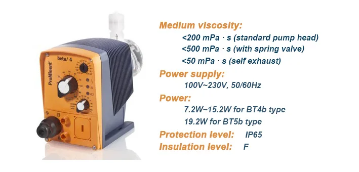 Hot Sale Solenoid Driven Metering Pump Prominent Dosing Pump for Drinking Water and Pool Water Treatment