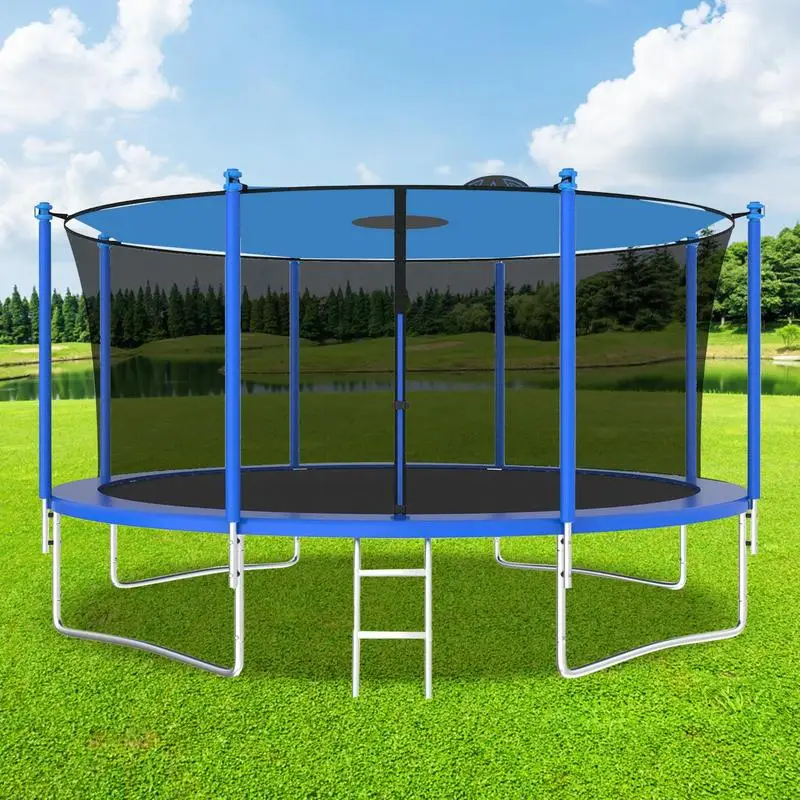 Trampoline Sun Shade Waterproof Oxford Outdoor Trampoline Sunshade Silver Coated Anti-UV Trampoline Tarp Sun Protection Fits