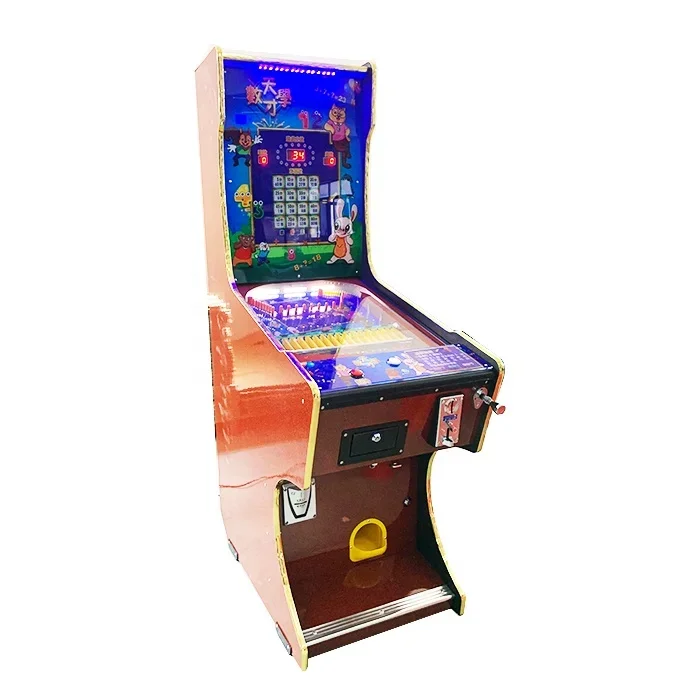 coin operated lottery games ticket redemption shooting ball mechanical 5 balls arcade pinball vending machine