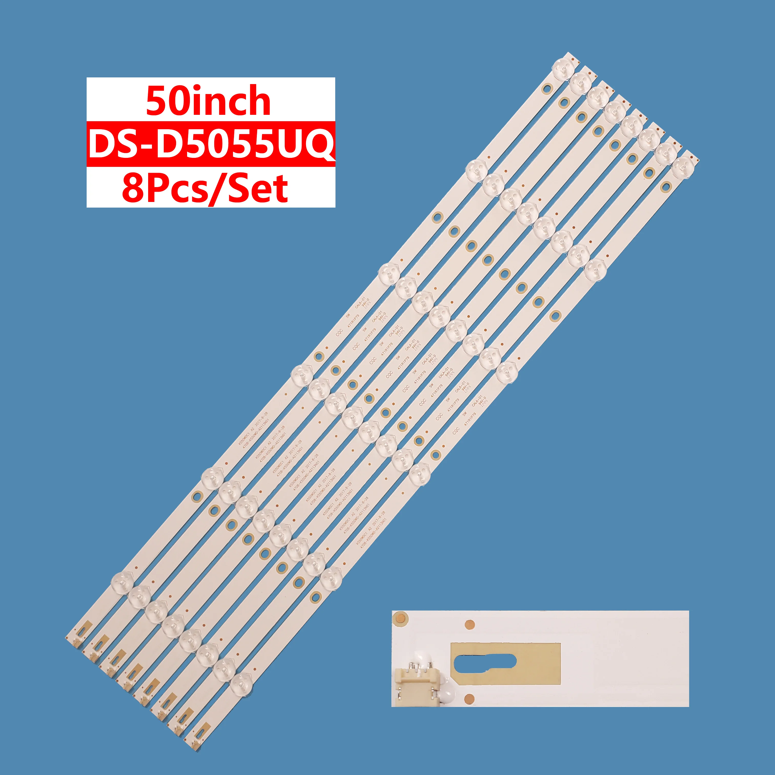 

6LED TV backlight K550WDC1 A2 55PUF6092/6263/T3 LCD 55U5080 DS-D5055UQ 4078-K550WD-A2113N01 55U750 length 545MM 8pcs/set