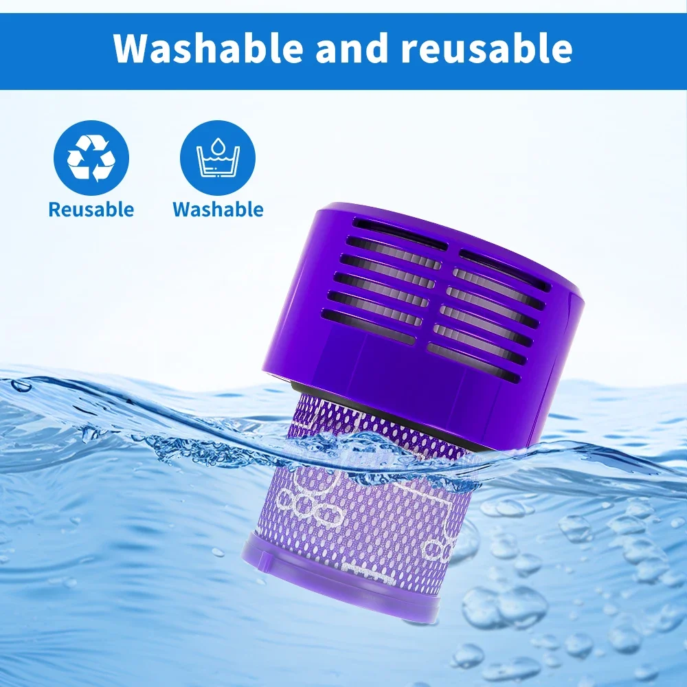HEPA Filter Spare Parts For Dyson V10 SV12 Cordless Vacuum Cleaner Washable Post Filter Home Cleaning Accessories Replacement