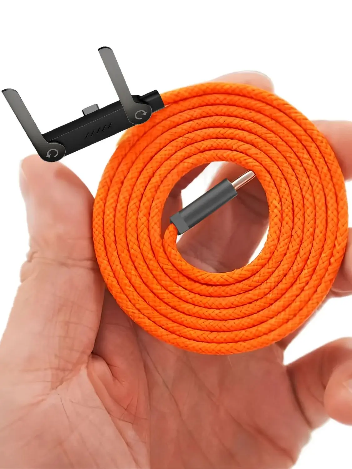240W Bracket Data Cable, Fast Charging, Compatible with iPhone, Foldable Mobile for Samsung OnePlus Game Elbow Charging Cable