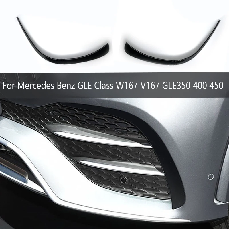 

For Mercedes Benz GLE Class W167 V167 GLE350 400 450 2019-2023 Car Accessories Front Bumper Fender Lip Trim Cover Accessories