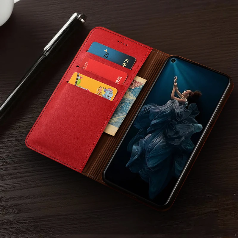

Napa Inner Grid Genuine Leather Flip Case For Samsung Galaxy A04 A04S A04E A14 A24 A34 A54 4G 5G Wallet Cover Case Scratch Proof
