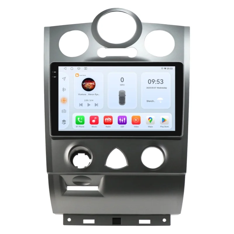 OSSURET Schnelle Lieferung 2 Din 9 Zoll Android 15 GPS-Navigation Autoradio für Renault Megane 2 2002-2009 Autoradio-Haupteinheit Kabelloses CarPlay Android Auto SWC RDS DSP 4G WLAN RDS Bluetooth