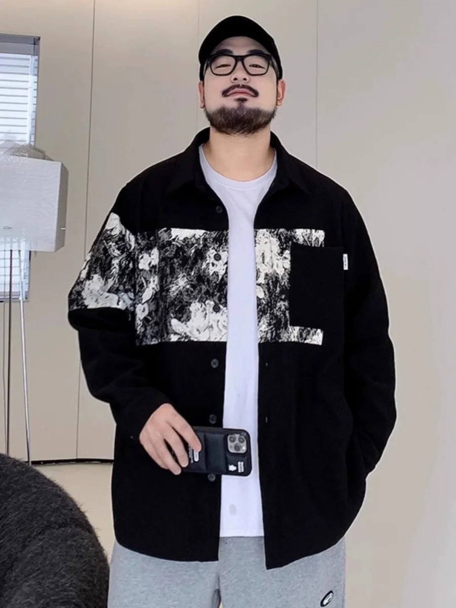 

Мужское повседневное пальто больших размеров Jaet, весна-осень, модное лоскутное свободное универсальное пальто, новое молодежное молодежное пальто без пуговиц