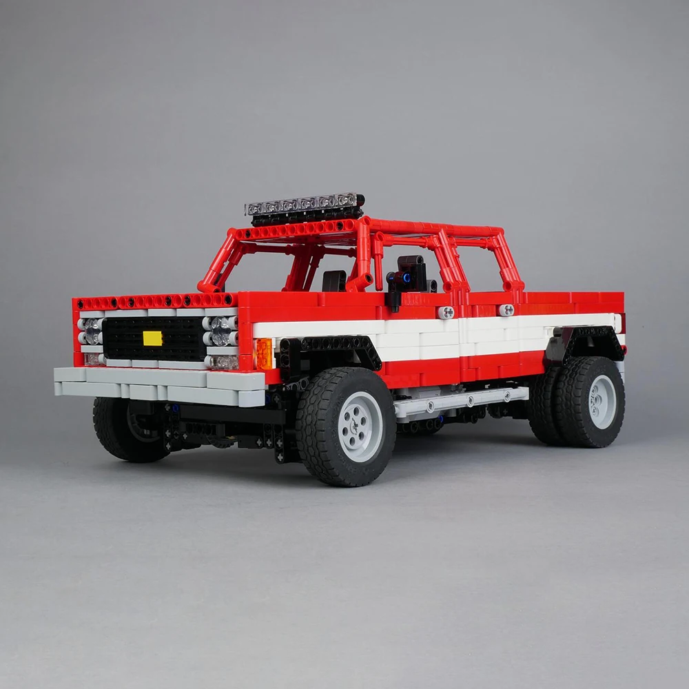

MOC Squarebody Dually Пикап Строительный блок Модель Speed Champion Детский набор игрушек Подарочные технологии Строительные блоки