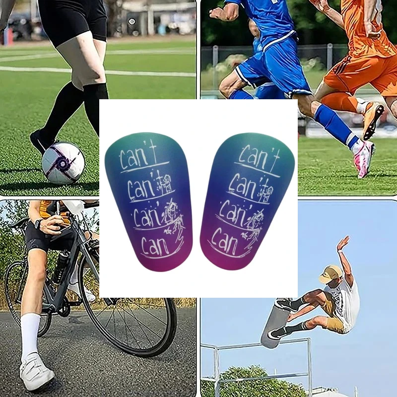 زوج واحد من وسادة كرة القدم الصغيرة المقاومة للاهتراء وممتصة للصدمات وواقي الساق خفيف الوزن ومحمول لتدريب كرة القدم