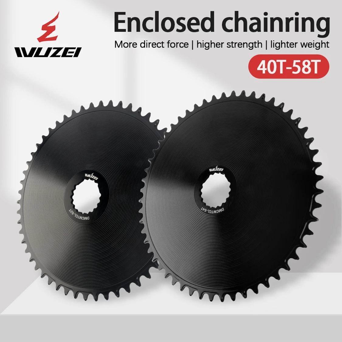 WUZEI Direktmontage-Kettenblatt für Cannondale HollowGram SiSl 40T-58T Narrow Wide Fahrrad-Kettenblatt Rennrad-Kettenrad – Detail 2