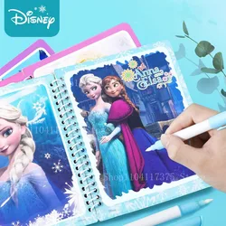 Disney Cartoon Frozen Elsa Princess Water Painting Drawing Toys Mickey Mouse Anime Watercolour Magic Book Children Puzzle Gifts
