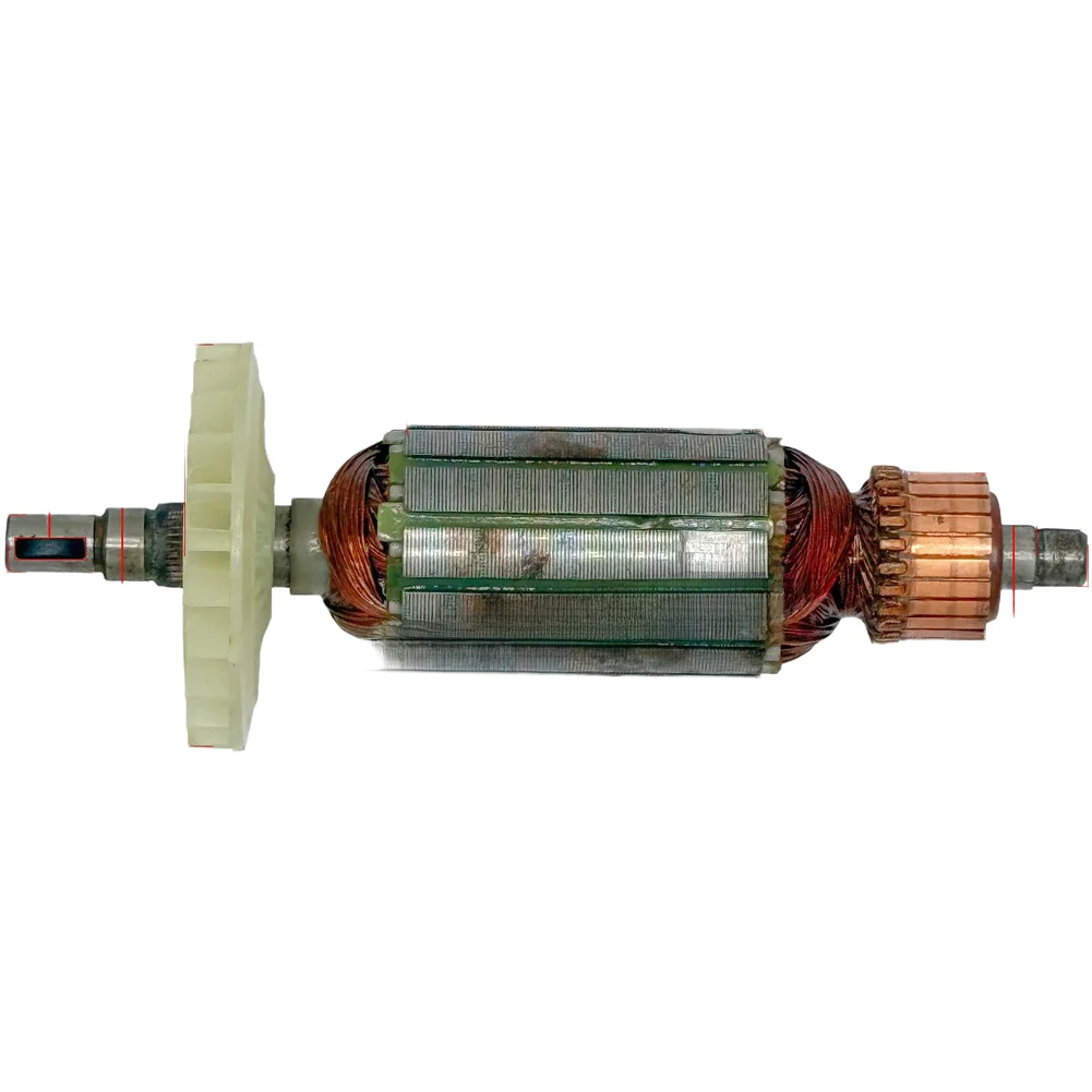 Workshop Repair Angle Grinder Rotor Replacement Part As Shown In The Figure Copper Material Precise Dimensions