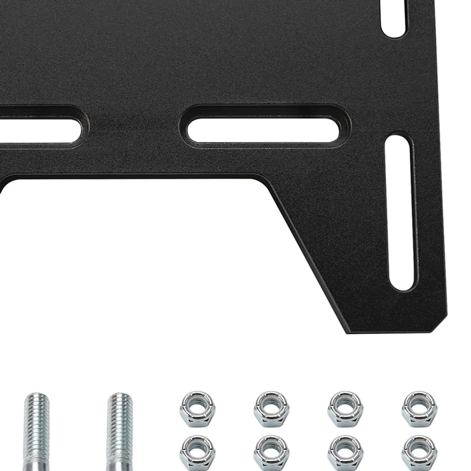 Motor Mount Bracket Plate for Small 4 Stroke Engine Accessory Sturdy Aluminum 15x18.7cm with Adjustable Slots Universal Parts