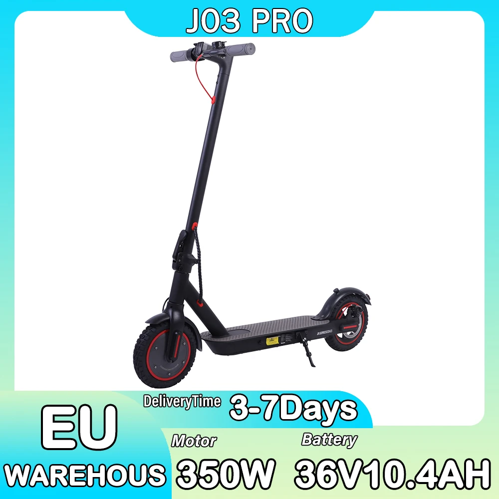 J03 Pro E-Scooter 350W Motore 36V10.4AH Batteria Scooter elettrico pieghevole Pneumatici da 8,5 pollici Città ​ ​ Scooter elettrici per pendolari