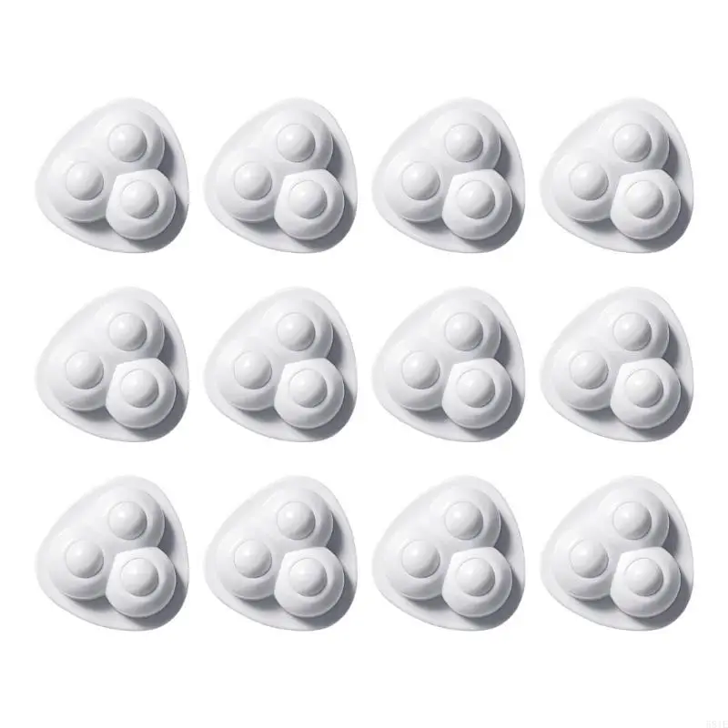 581E Set Of 12 Sturdy Carbon Steel Materials Castors 13mm Convenient Designs for Mobilities of Household Daily Use Items