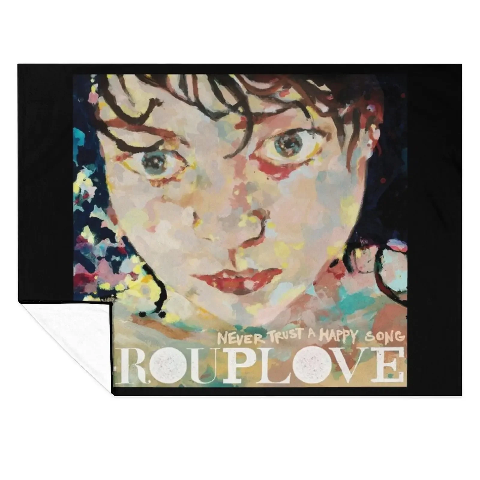 

Never trust a happy song Throw Blanket decorative Large Soft Big Luxury Thicken Blankets