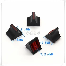 10PCS Plastic Sound Card Push Button Cap Straight Slide Potentiometer Cap Herringbone Mixer Volume Adjustment Cap Hole 4MM