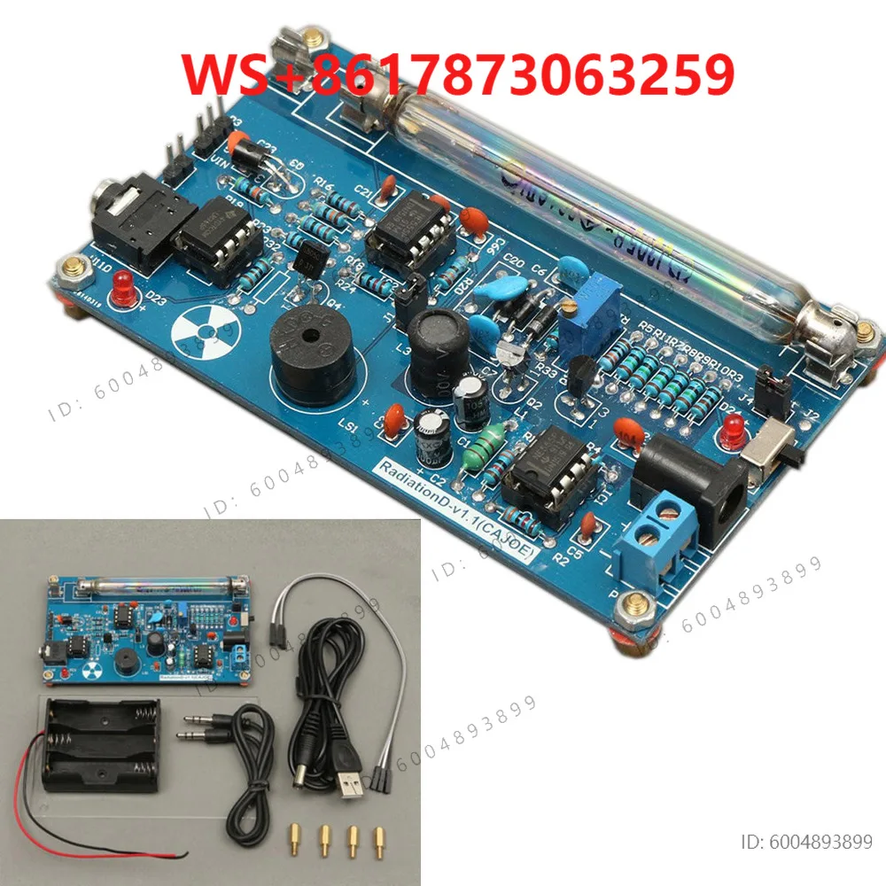 Open Source Geiger Counter Kit, Module, Miller Tube GM Tube, Detector Emissions Gamma Beta Rays