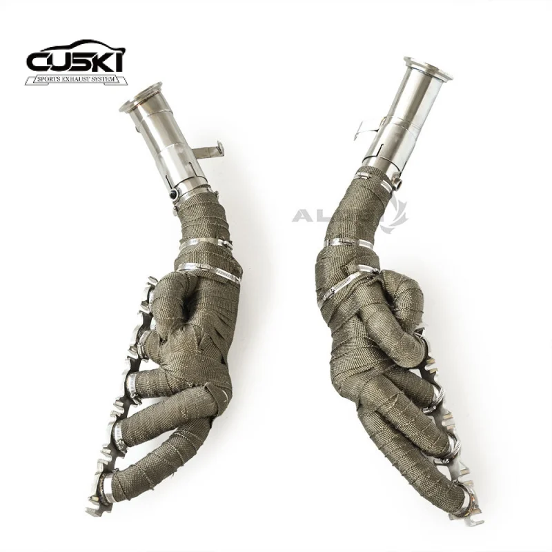 

Exhaust Manifold Head for Lamborghini Huracan STO 5.2 2020-2025 Exhaust Pipe with Heat Shield Car Exhaust Power Upgrade