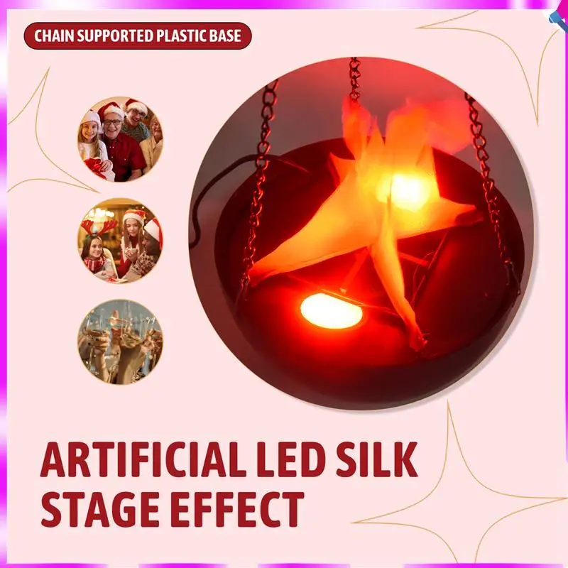 Luz de fuego falso N96R 3D, luz de llama LED colgante, luz de efecto de escenario de llama de seda LED Artificial, lámpara de fogata realista, Prop Dura