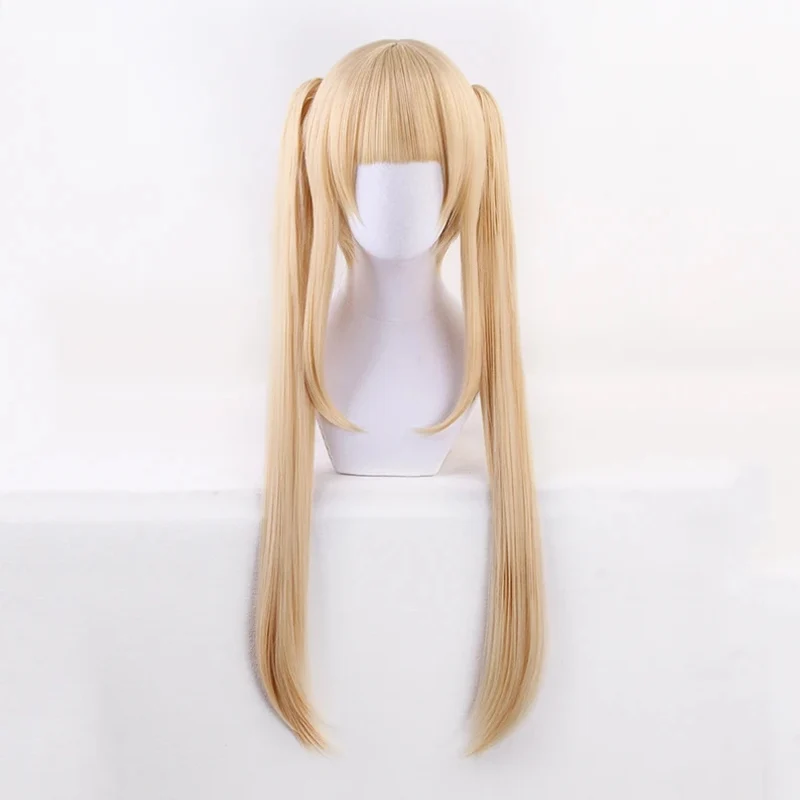Eriri Spencer Sawamura Syntetyczna Blond Złota Długa Doczepiana Kucyk Peruka Cosplay Kostium Saenai Heroine no Sodatekata