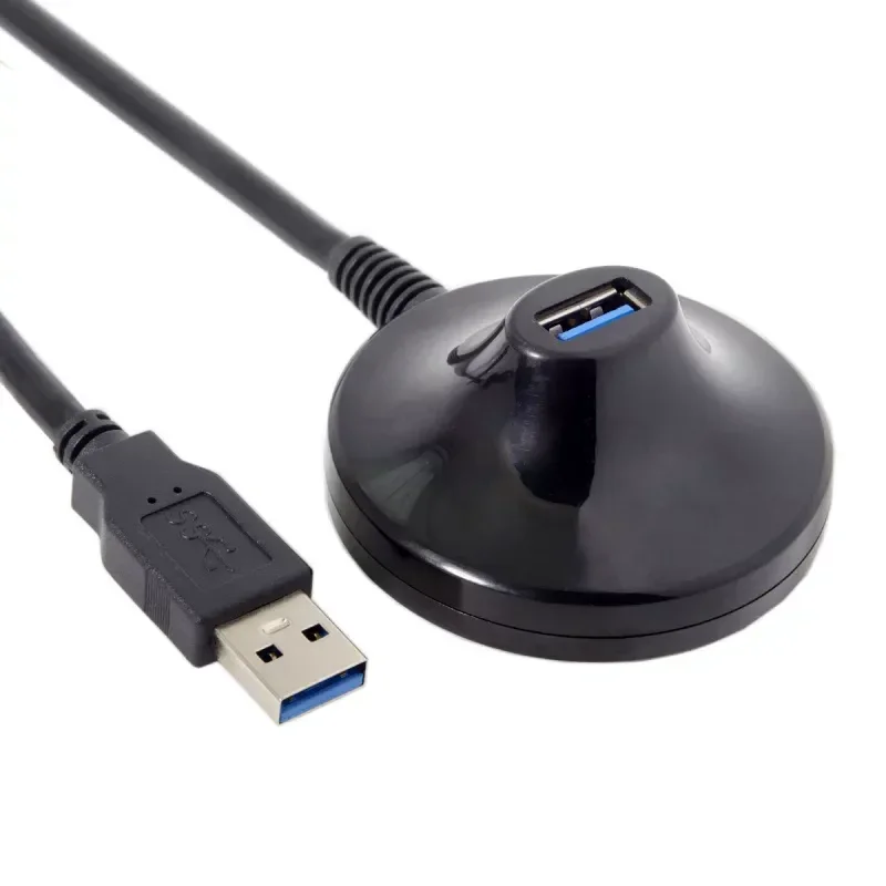 for U3-020 USB 3.0 A Male to Female Data Cable Desktop Vertical Base Extension Cord 0.8m