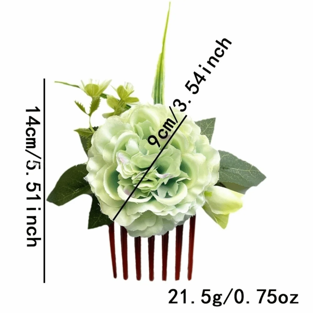 مشبك جانبي بسيط على شكل زهرة مشط شعر مشبك شعر إدخال أسنان إكسسوارات الشعر التايلاندية أدوات تصفيف أمشاط ثابتة دبوس شعر على شكل زهرة أنثى #6