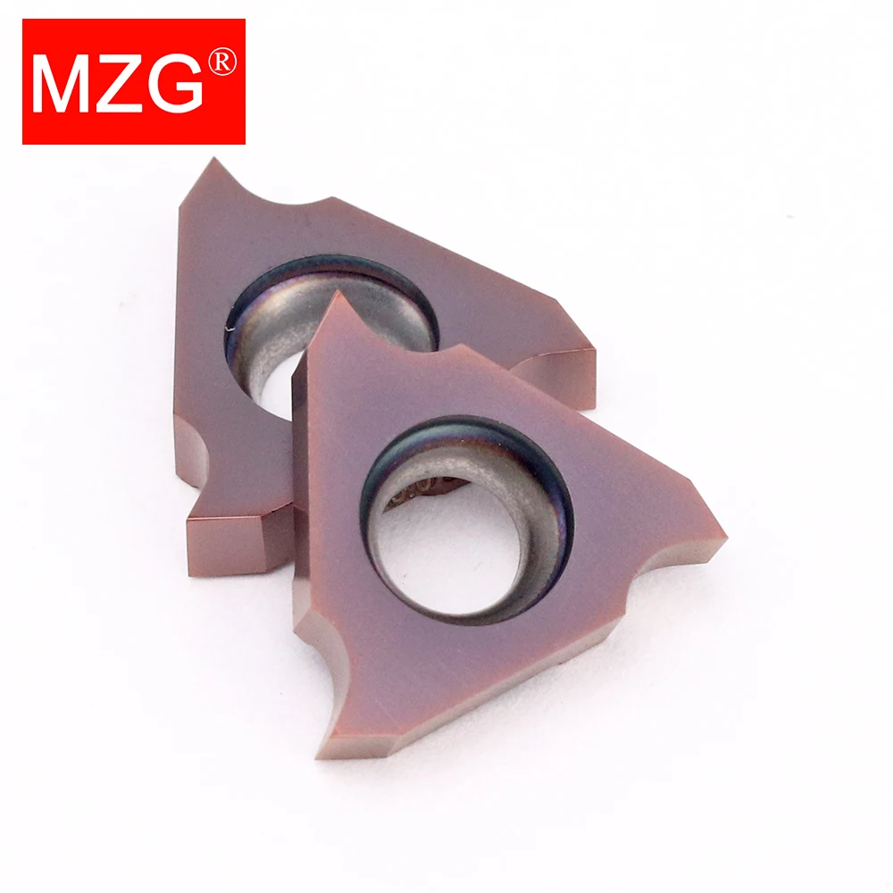 MZG 10pcs TGF32R 050 080 100 110 120 125 130 140 150 160 170 Vertical Shallow TGF 32R CNC Lathe Carbide Grooving Inserts TGF