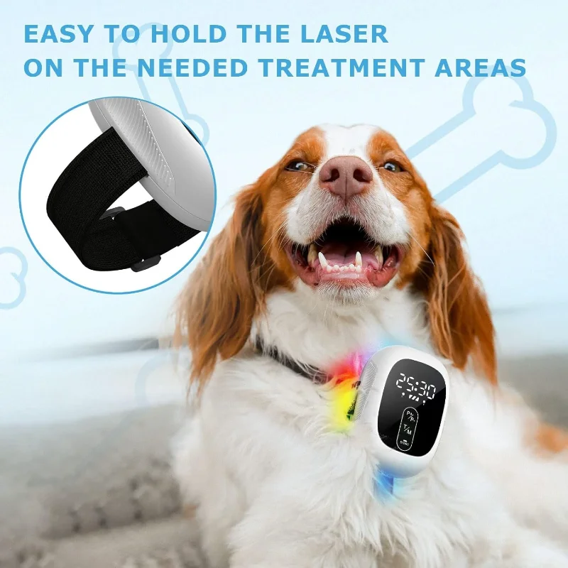 Cold Laser Therapy for Dogs, Portable Red Light Therapy Vet Device for Muscle & Joint Pain Relief with 2 Therapy Modules