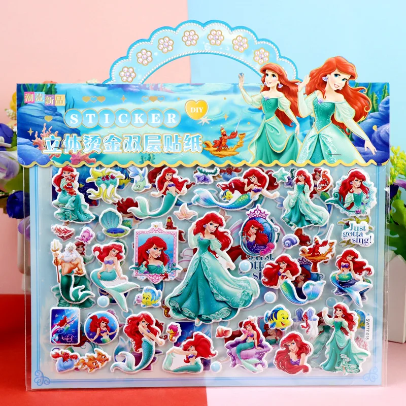 12pack/lot Sanrio Disney Princess Stickers Creative Scrapbooking DIY Diary Decorative Stationery Sticker Album Stick Label (باللغة الإنجليزية)