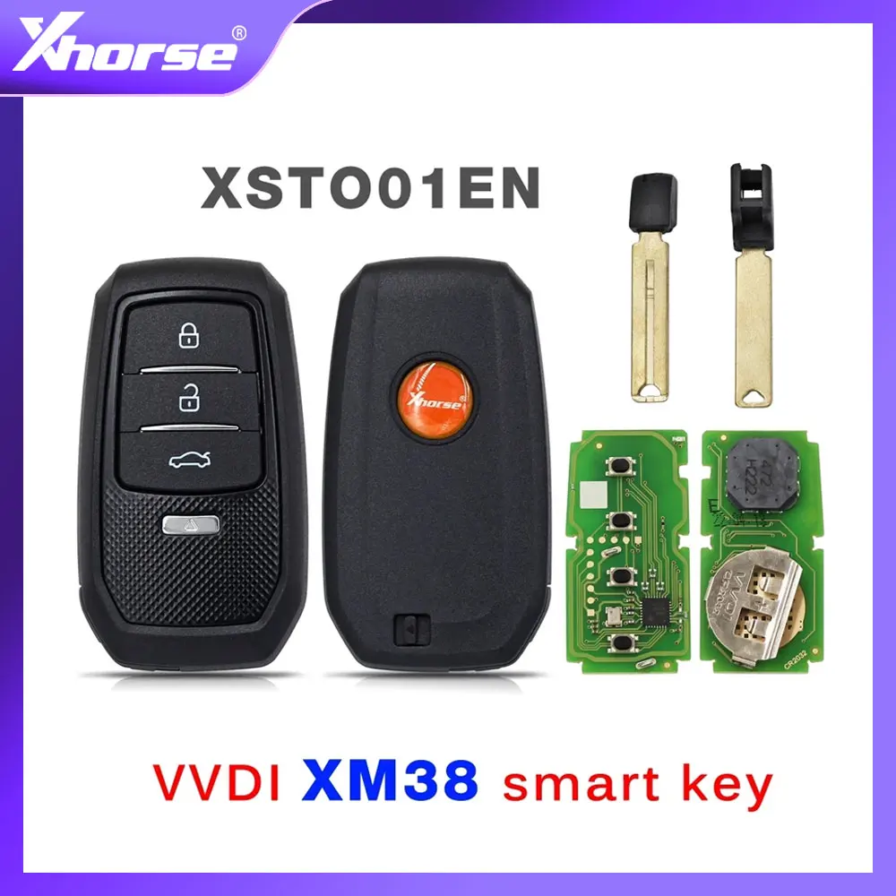 

Xhorse XSTO01EN FENG.T Univeral TOY-T Smart Key for Toyota XM38 Support 4D 8A 4A All in One for VVDI MINI KEY TOOL Max Plus Pad