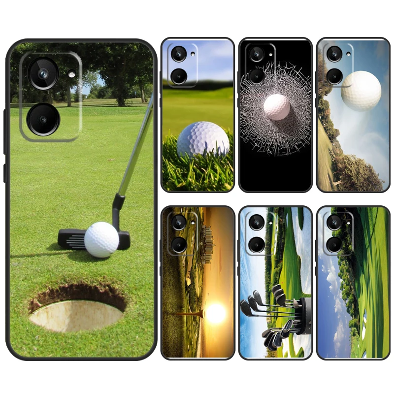 Sport Golf Ball Course Field For Realme C67 C55 C53 C51 C35 C33 C31 C30 C25s C21Y GT Neo5 GT5 9 10 11 12 Pro Plus Case