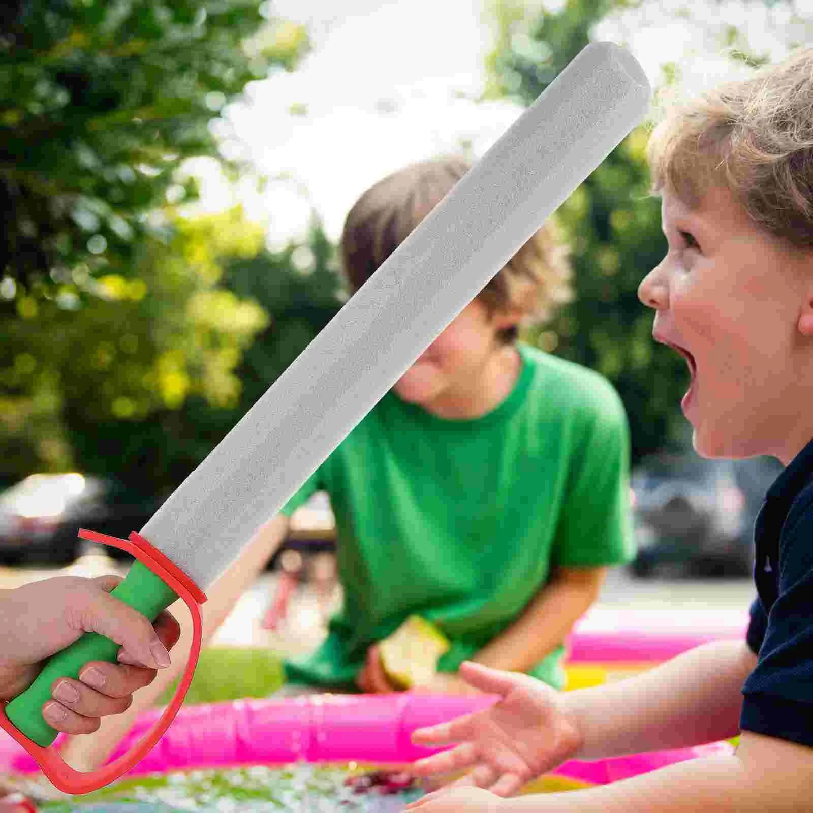 2 Pcs Children\'s Foam Sword Children’s Toys Fencing Training Tool Pirate Kids Playthings for