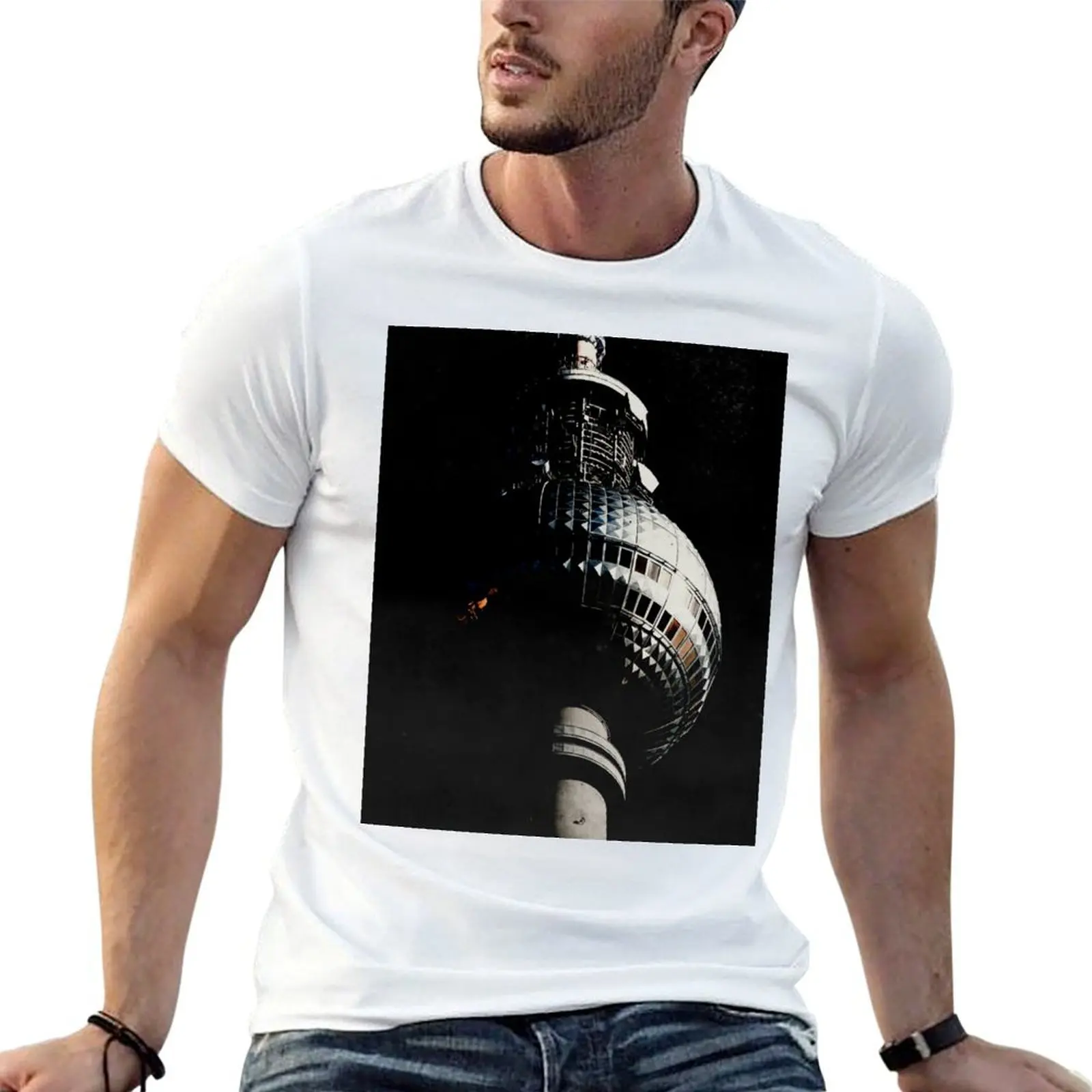 Tour de télévision de Berlin T-Shirt graphic shirts heavyweights plain black t shirts men