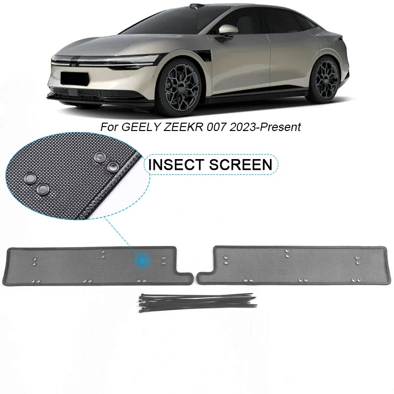 

2pcs Car Insect-proof Air Inlet Protection Cover For GEELY ZEEKR 007 2023-2025 Insert Vent Racing Grill Filter Net Accessories