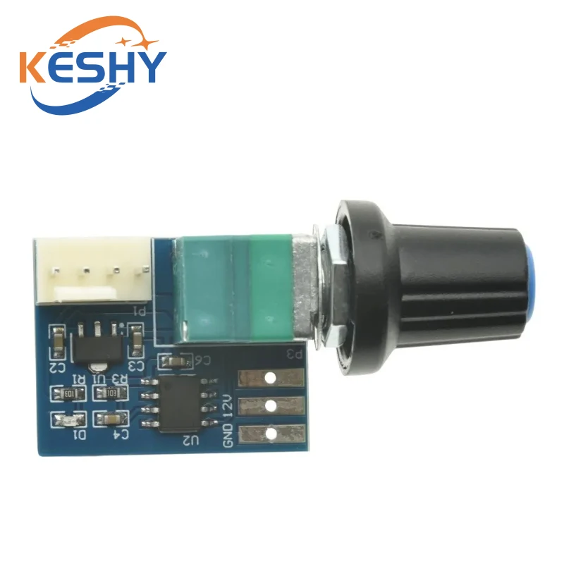 1-10PCS Fan Governor PWM Speed Controller 12V Single Channel 4 Pin Low Power Mute for Computer Case Fans